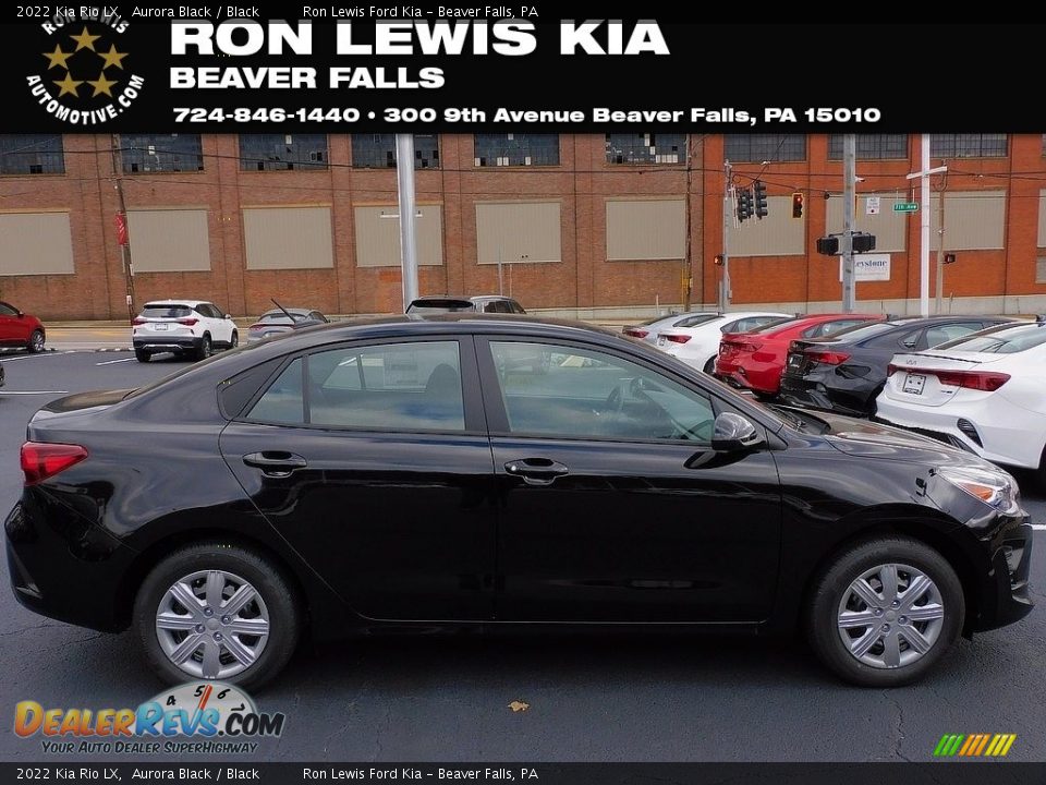 2022 Kia Rio LX Aurora Black / Black Photo #1