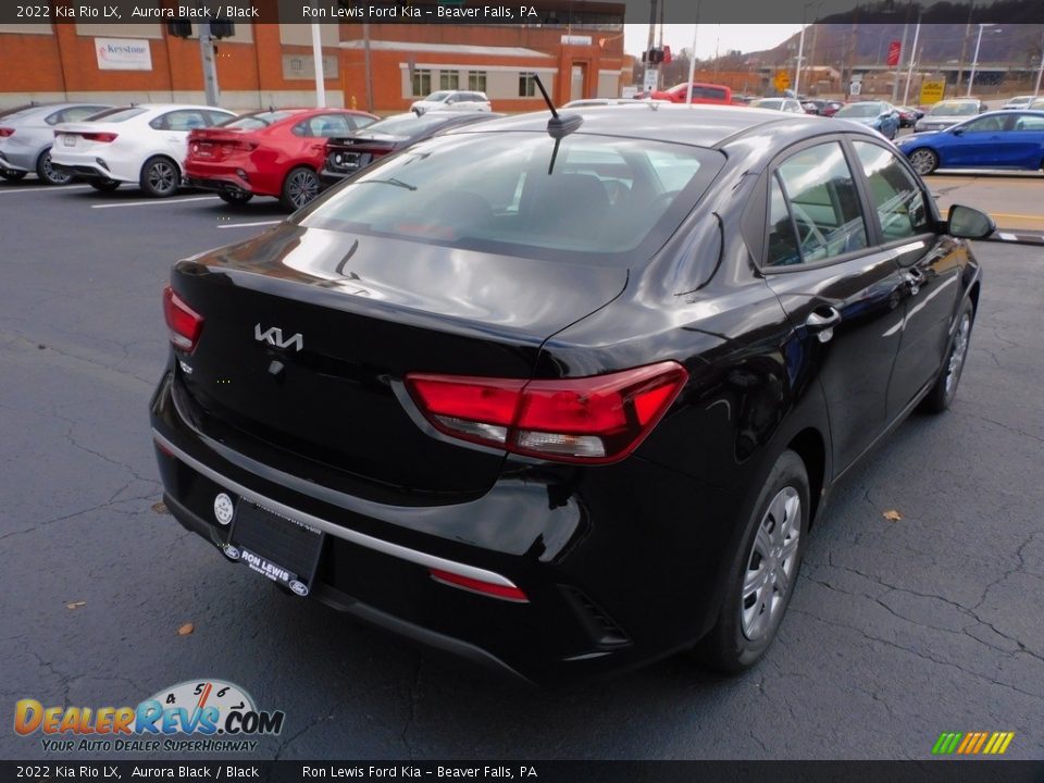 2022 Kia Rio LX Aurora Black / Black Photo #2