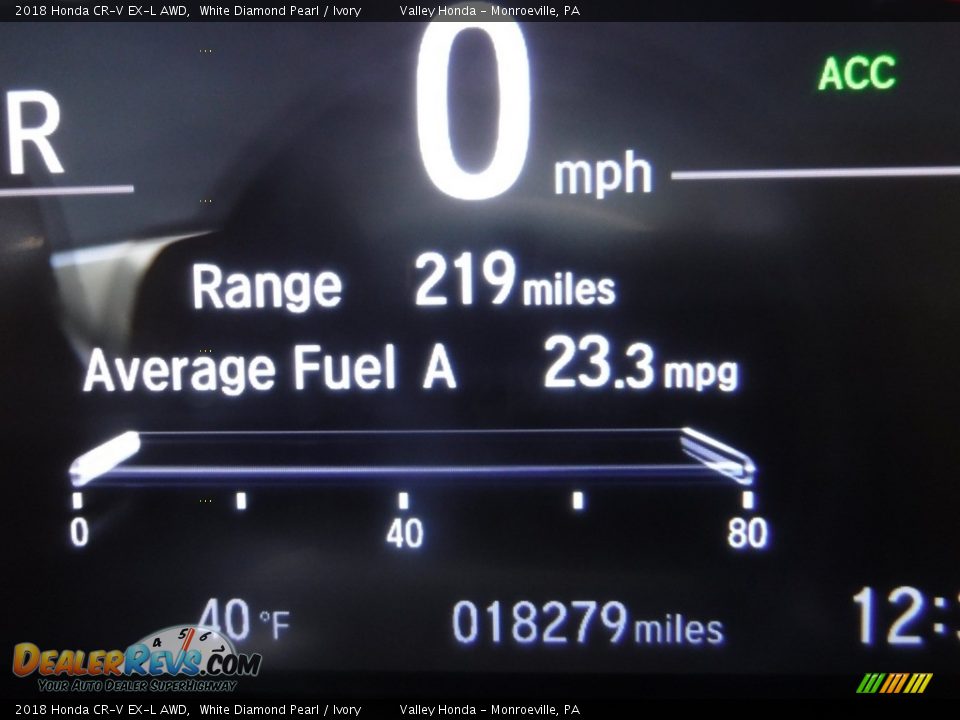 2018 Honda CR-V EX-L AWD White Diamond Pearl / Ivory Photo #30