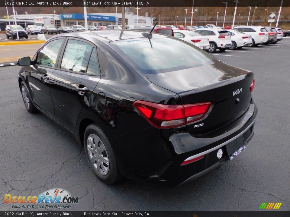 2022 Kia Rio LX Aurora Black / Black Photo #5