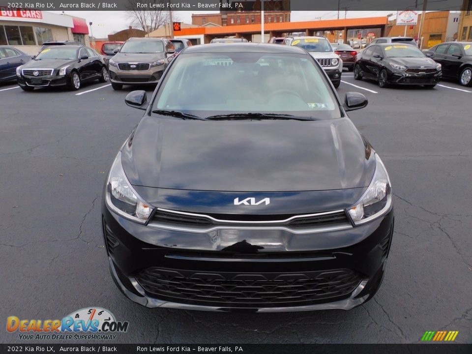 2022 Kia Rio LX Aurora Black / Black Photo #8