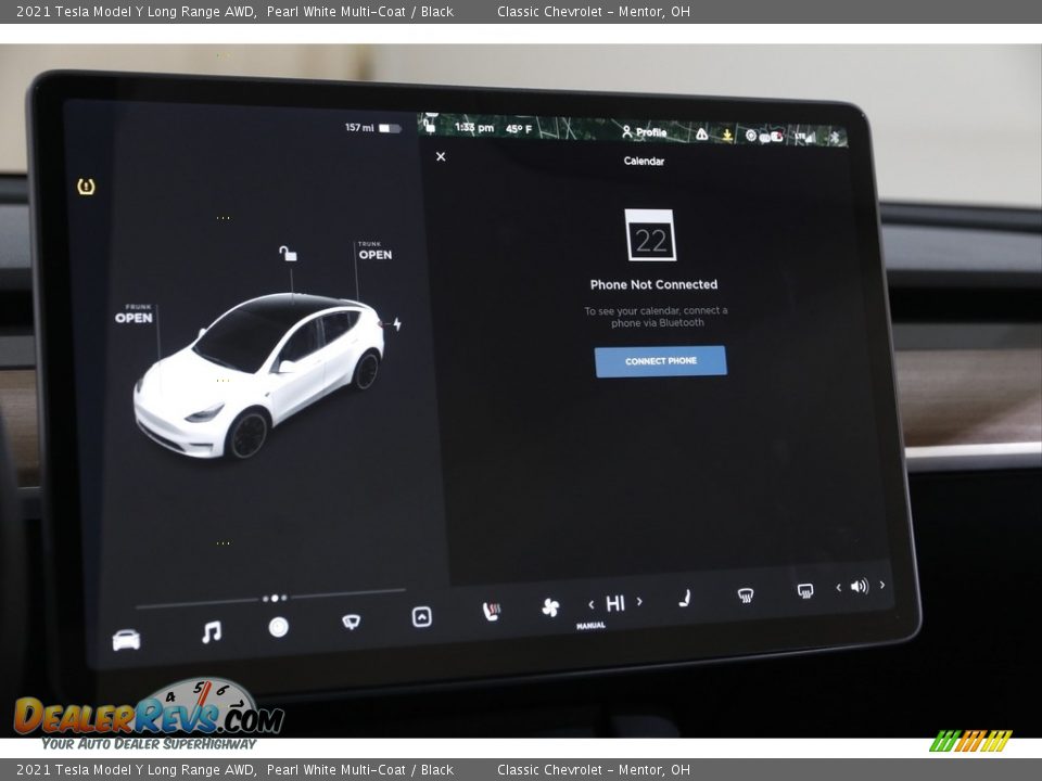 2021 Tesla Model Y Long Range AWD Pearl White Multi-Coat / Black Photo #9