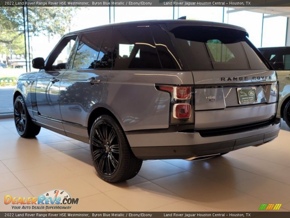 2022 Land Rover Range Rover HSE Westminster Byron Blue Metallic / Ebony/Ebony Photo #10