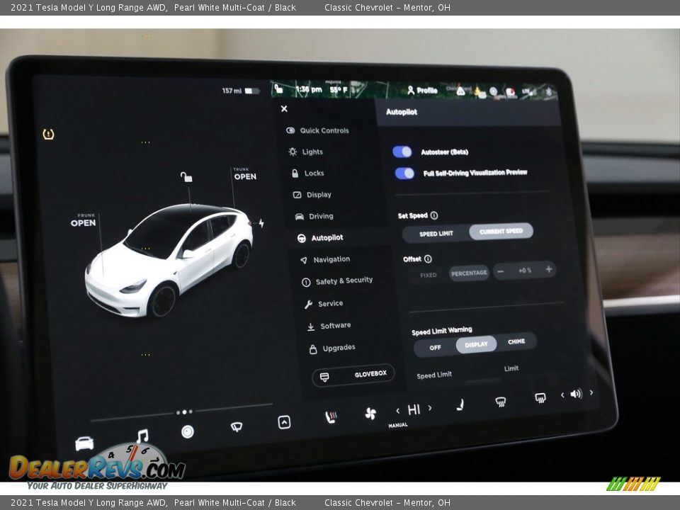 2021 Tesla Model Y Long Range AWD Pearl White Multi-Coat / Black Photo #16