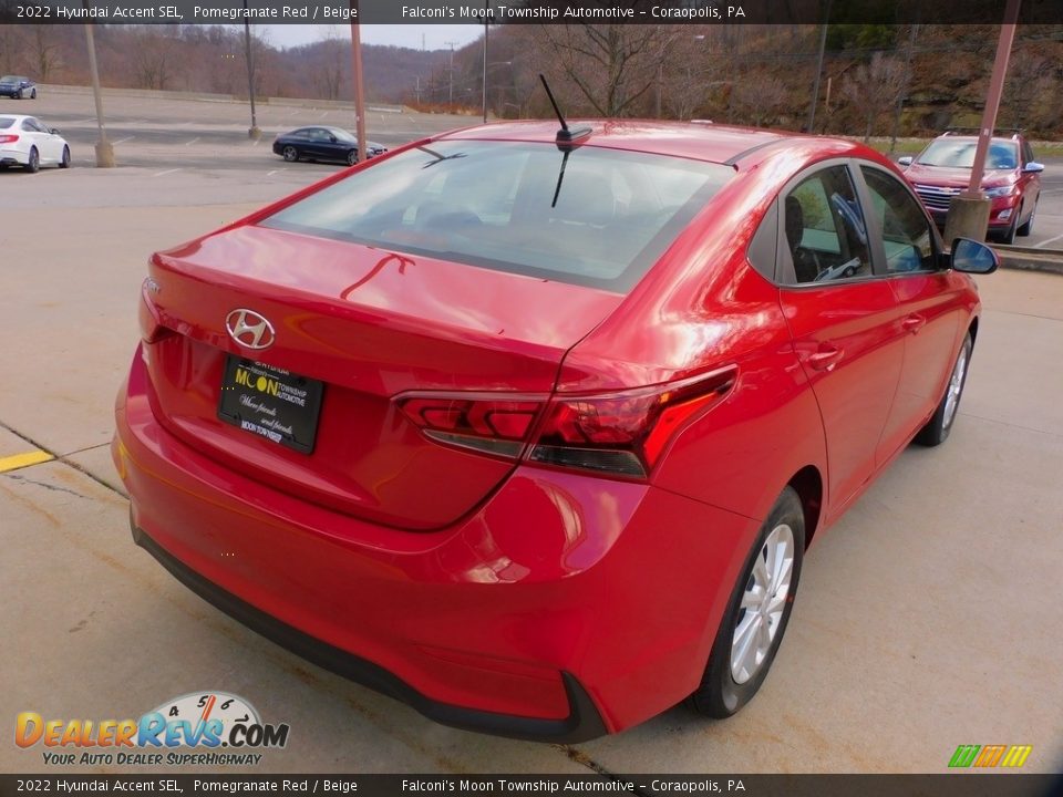 2022 Hyundai Accent SEL Pomegranate Red / Beige Photo #2