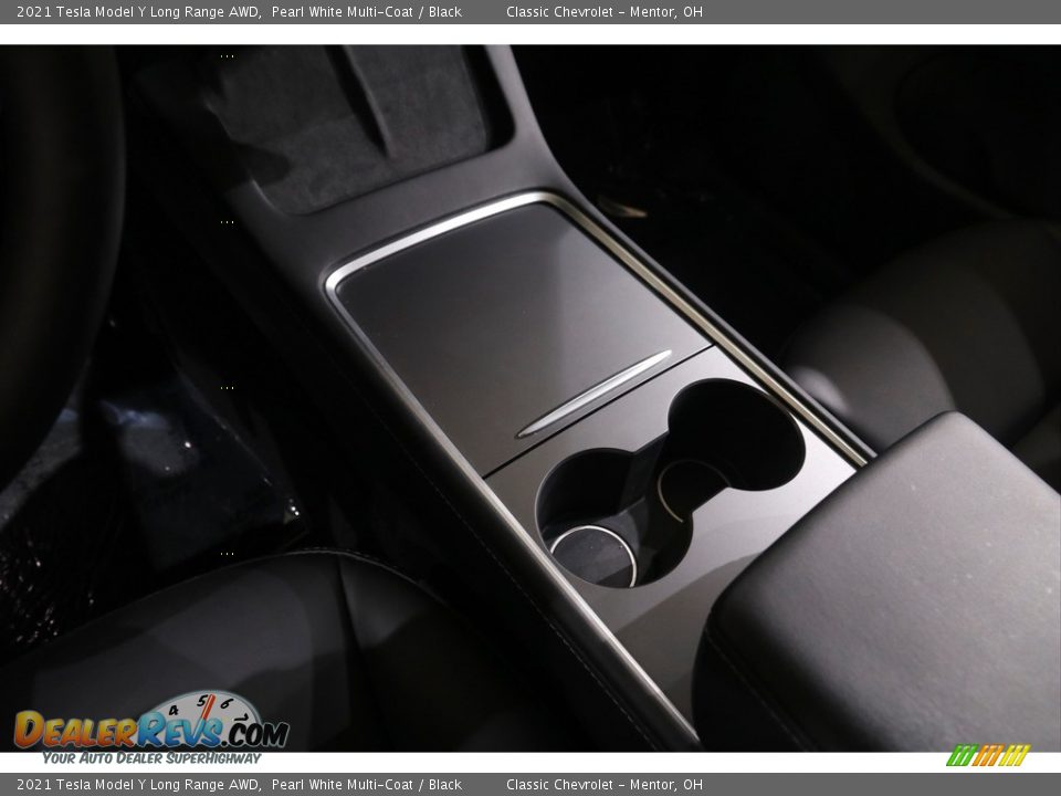 2021 Tesla Model Y Long Range AWD Pearl White Multi-Coat / Black Photo #18