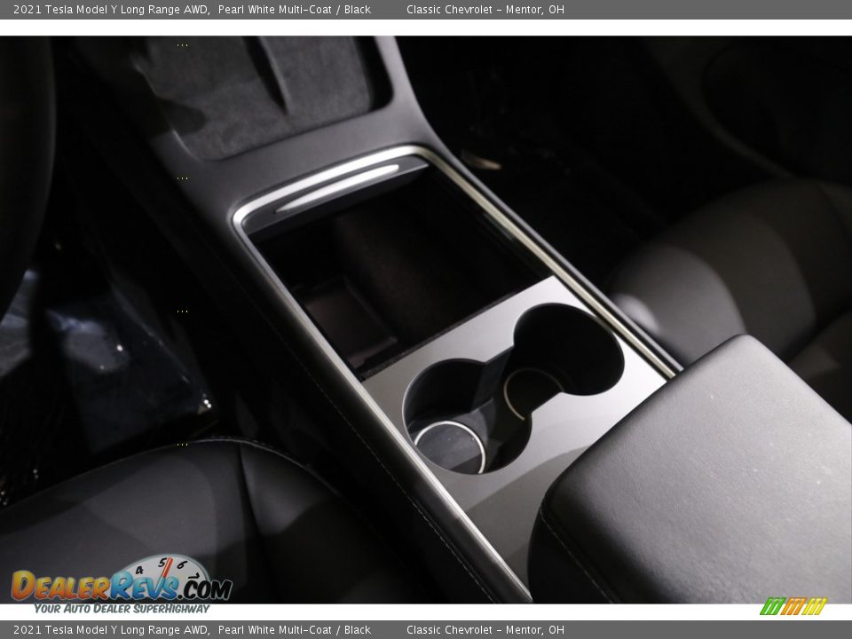 2021 Tesla Model Y Long Range AWD Pearl White Multi-Coat / Black Photo #19