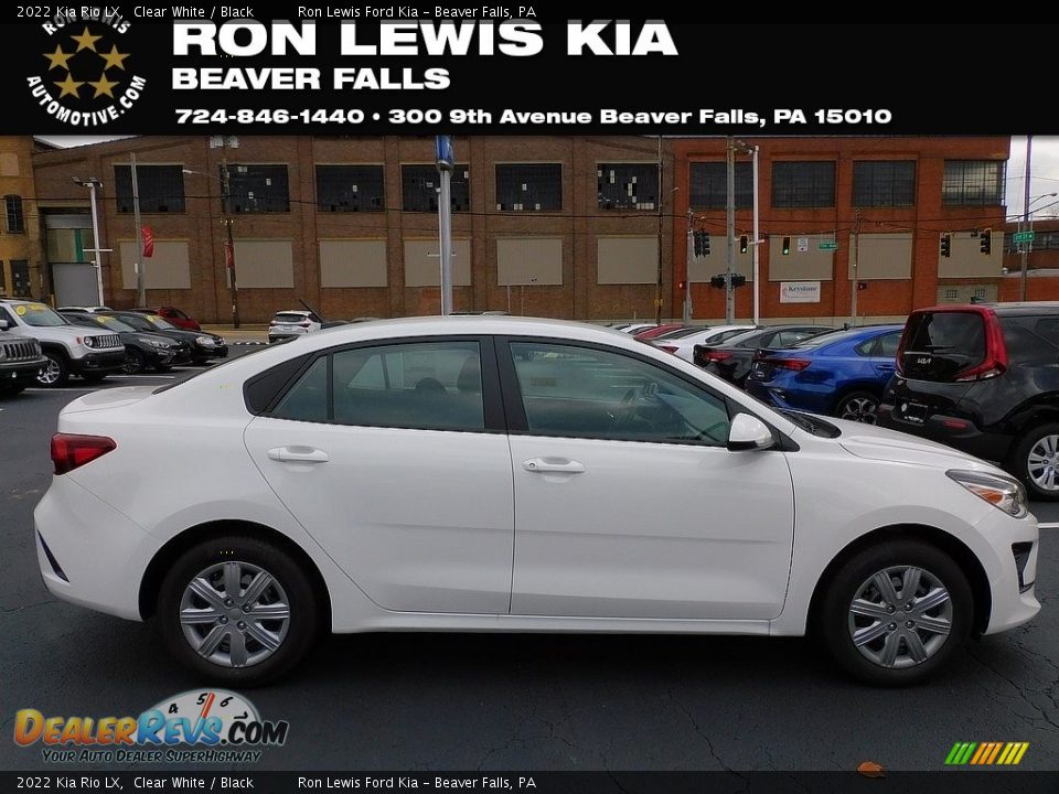 2022 Kia Rio LX Clear White / Black Photo #1