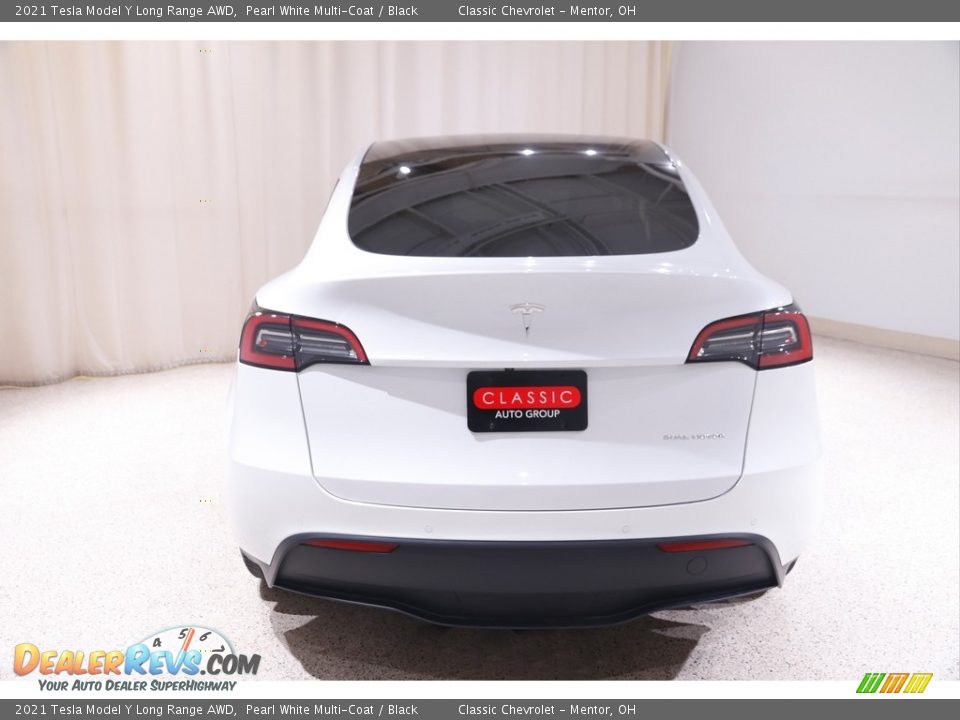 2021 Tesla Model Y Long Range AWD Pearl White Multi-Coat / Black Photo #23