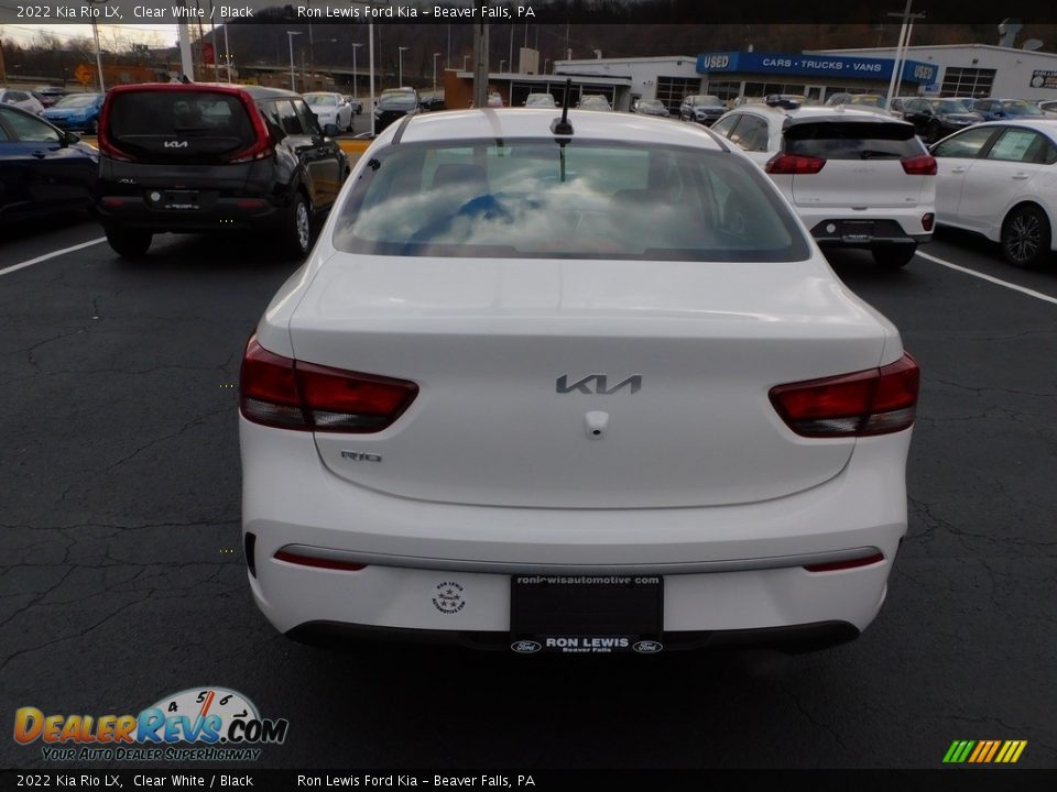 2022 Kia Rio LX Clear White / Black Photo #3