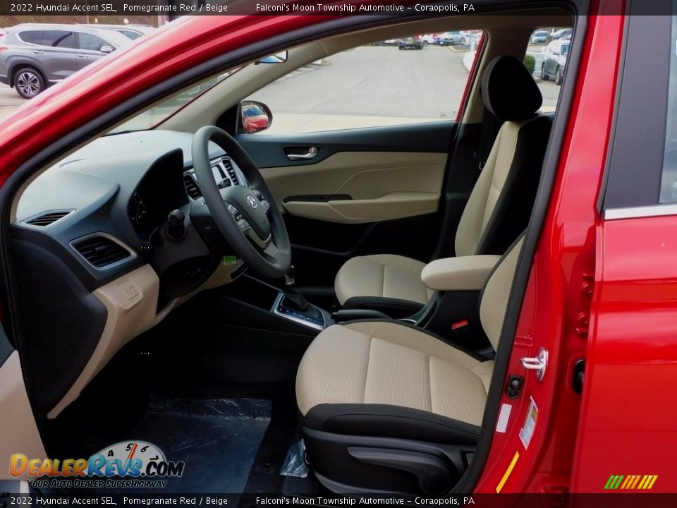 Beige Interior - 2022 Hyundai Accent SEL Photo #11