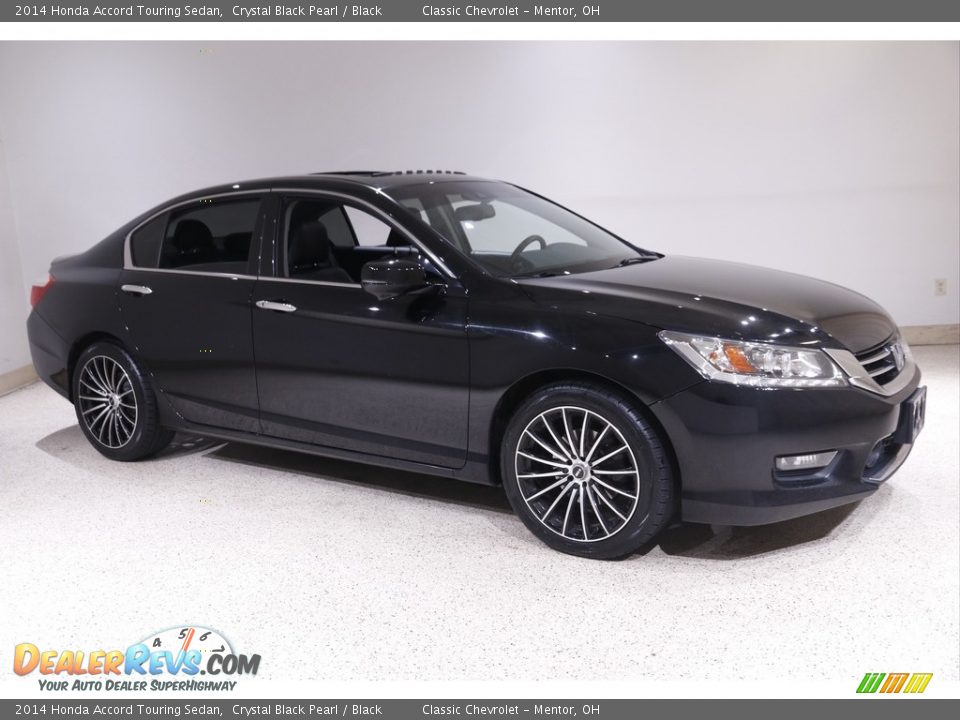 2014 Honda Accord Touring Sedan Crystal Black Pearl / Black Photo #1