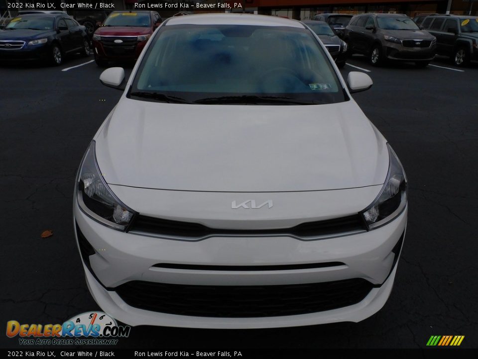 2022 Kia Rio LX Clear White / Black Photo #8