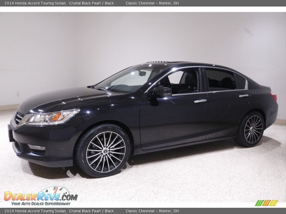 2014 Honda Accord Touring Sedan Crystal Black Pearl / Black Photo #3