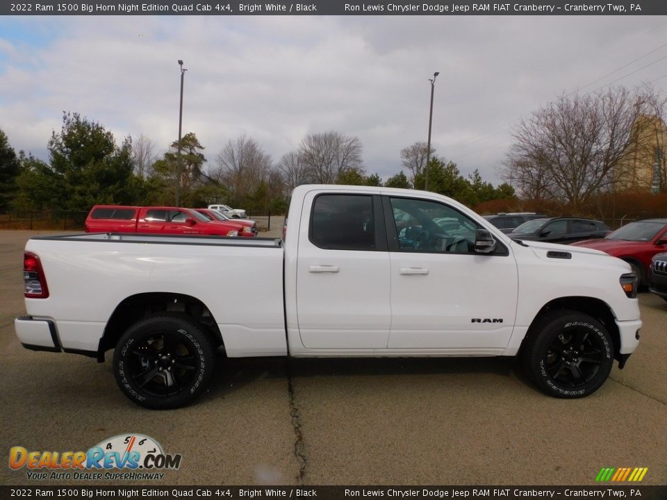 2022 Ram 1500 Big Horn Night Edition Quad Cab 4x4 Bright White / Black Photo #4