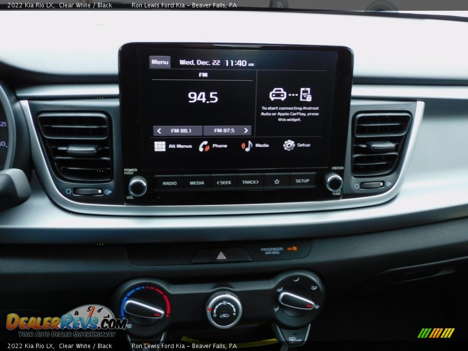 Controls of 2022 Kia Rio LX Photo #15