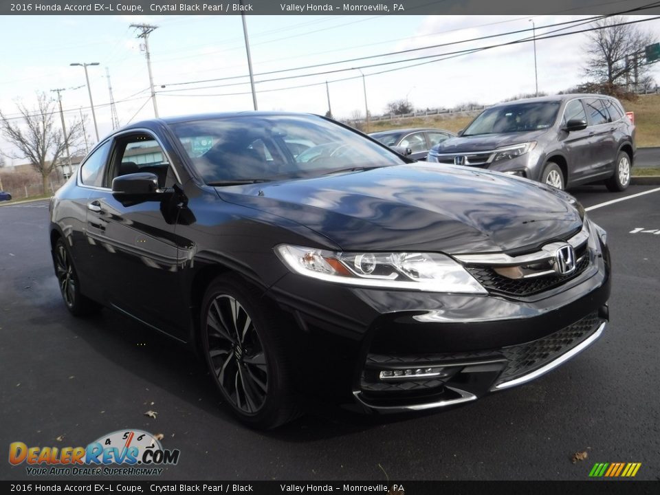 2016 Honda Accord EX-L Coupe Crystal Black Pearl / Black Photo #5