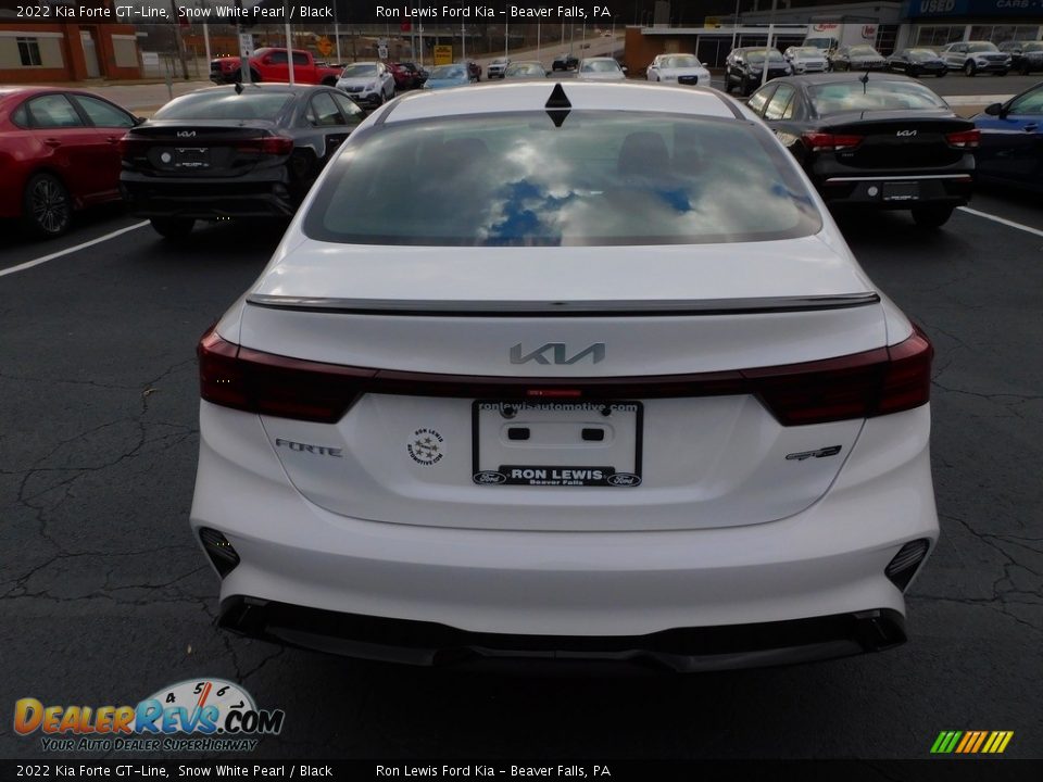 2022 Kia Forte GT-Line Snow White Pearl / Black Photo #3