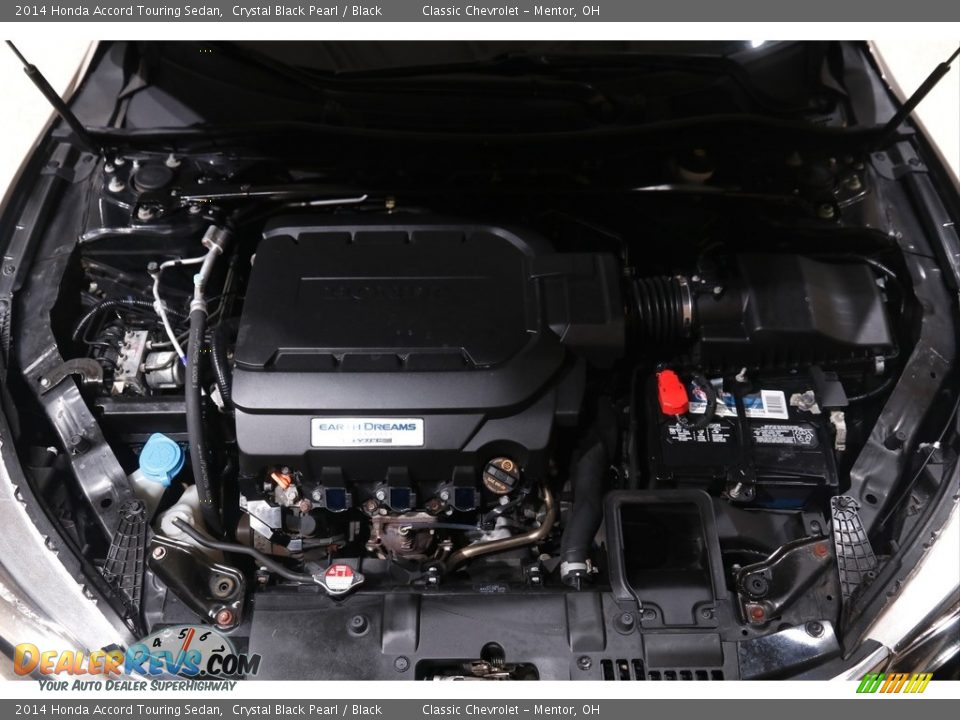 2014 Honda Accord Touring Sedan Crystal Black Pearl / Black Photo #19