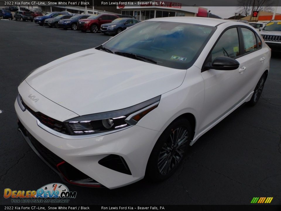 2022 Kia Forte GT-Line Snow White Pearl / Black Photo #7