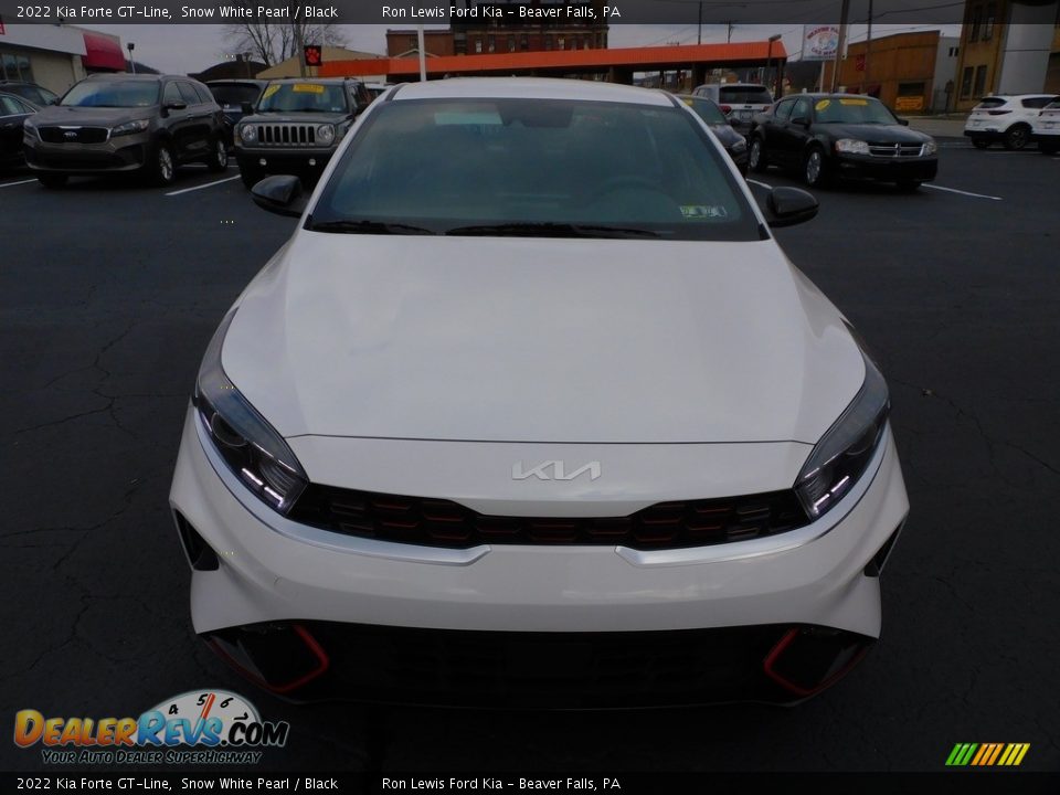 2022 Kia Forte GT-Line Snow White Pearl / Black Photo #8