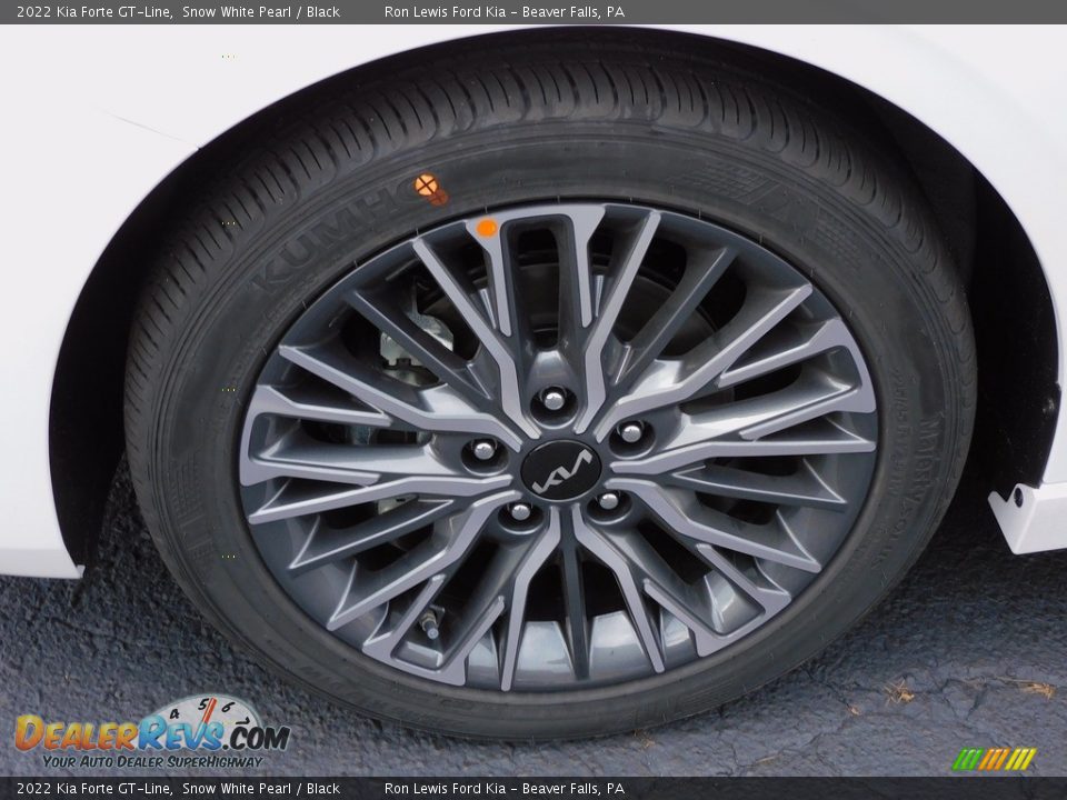 2022 Kia Forte GT-Line Snow White Pearl / Black Photo #10