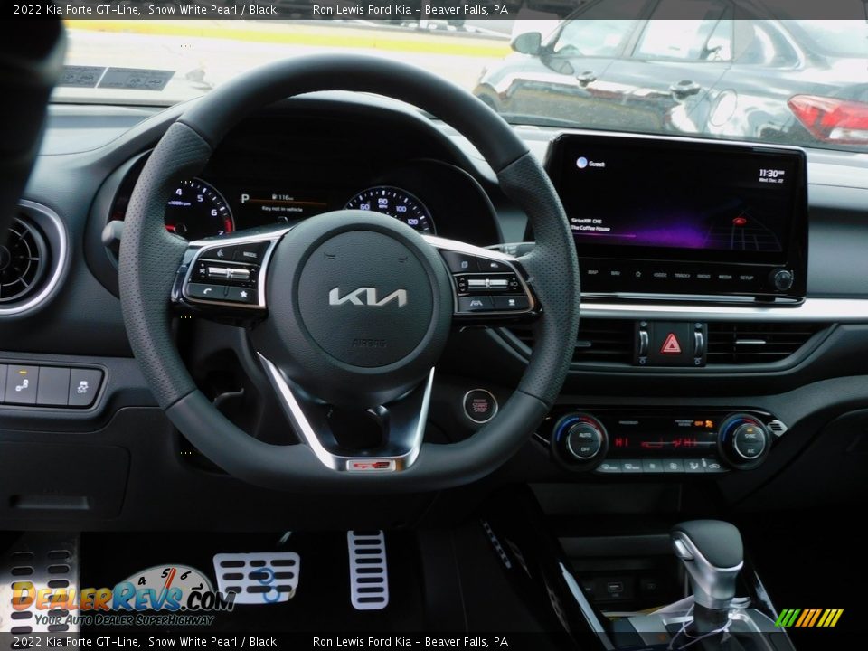2022 Kia Forte GT-Line Snow White Pearl / Black Photo #13