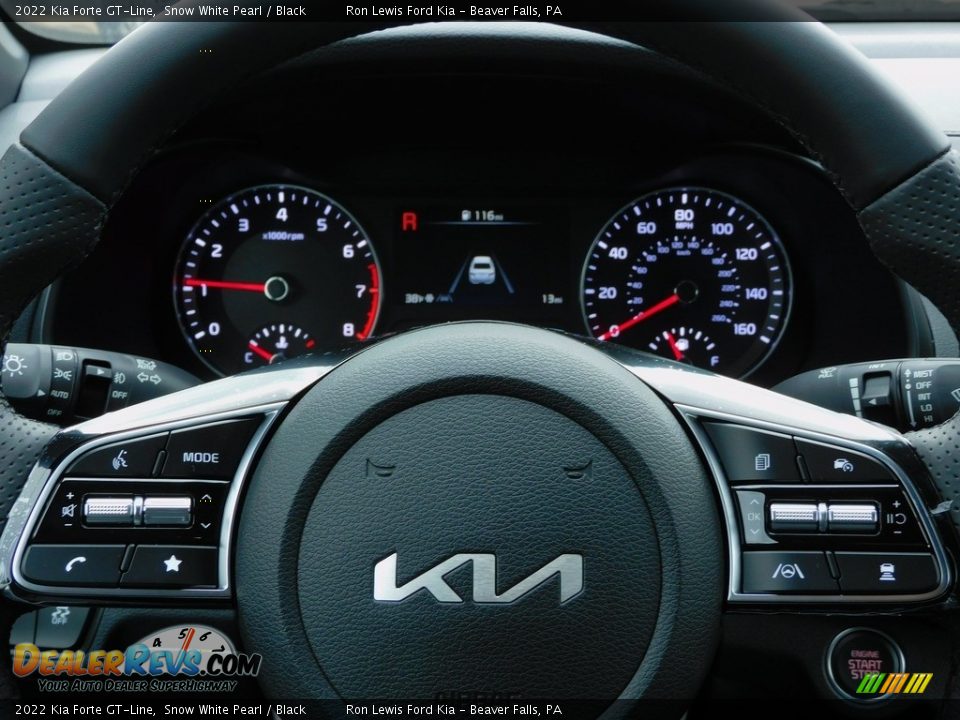 2022 Kia Forte GT-Line Snow White Pearl / Black Photo #19