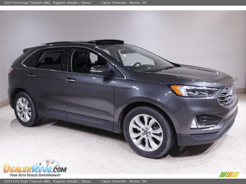 2020 Ford Edge Titanium AWD Magnetic Metallic / Ebony Photo #1