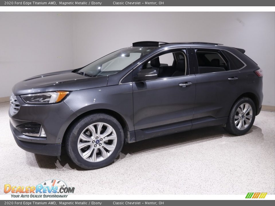 2020 Ford Edge Titanium AWD Magnetic Metallic / Ebony Photo #3