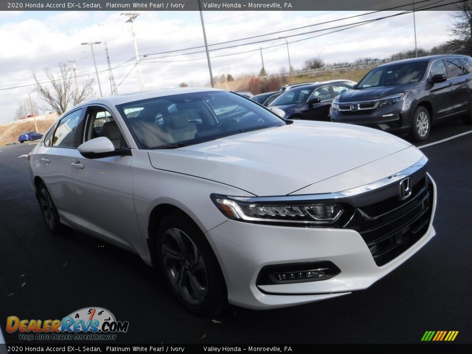 2020 Honda Accord EX-L Sedan Platinum White Pearl / Ivory Photo #6