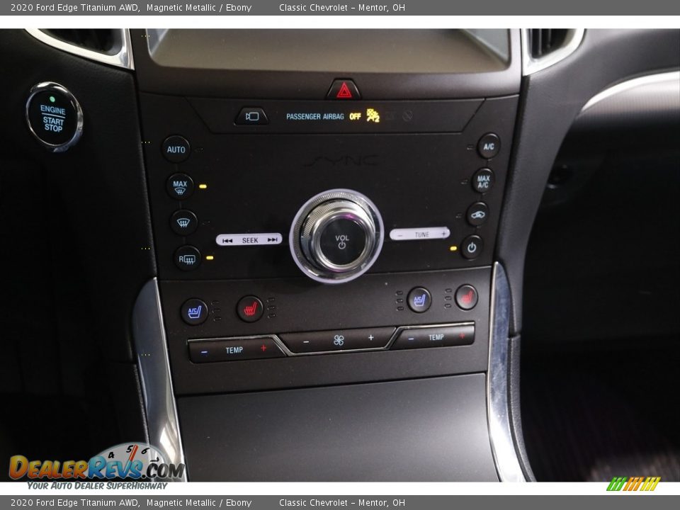 2020 Ford Edge Titanium AWD Magnetic Metallic / Ebony Photo #13