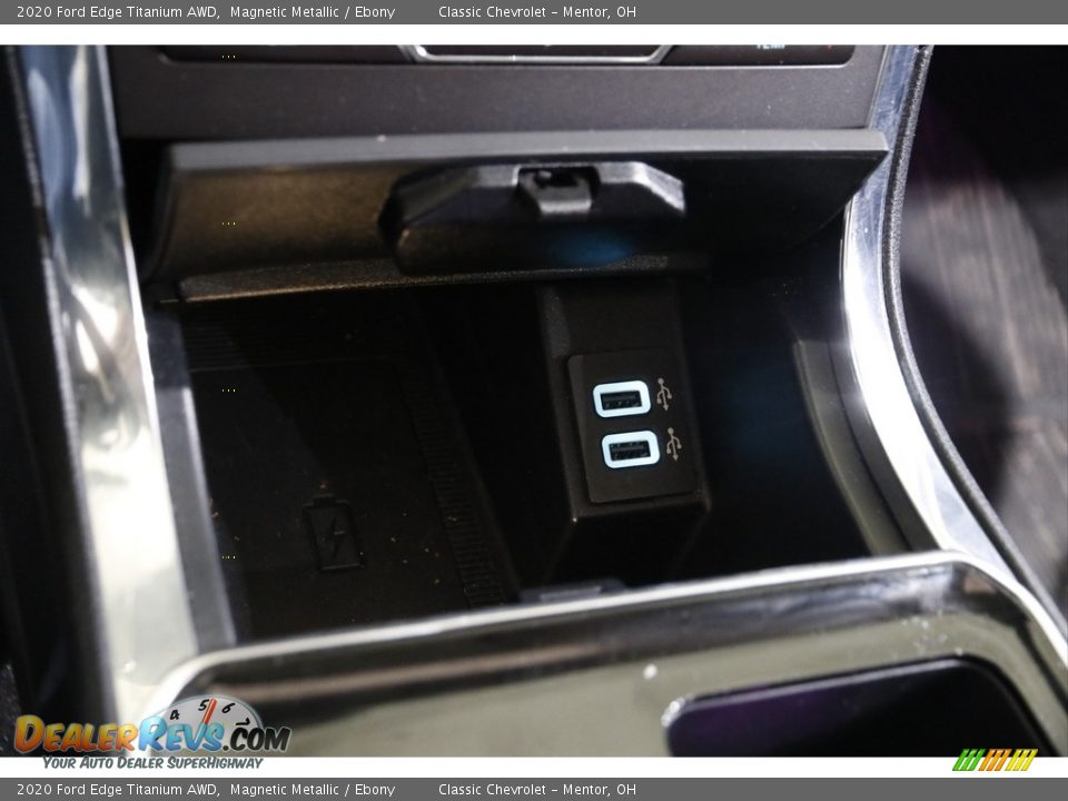 2020 Ford Edge Titanium AWD Magnetic Metallic / Ebony Photo #15