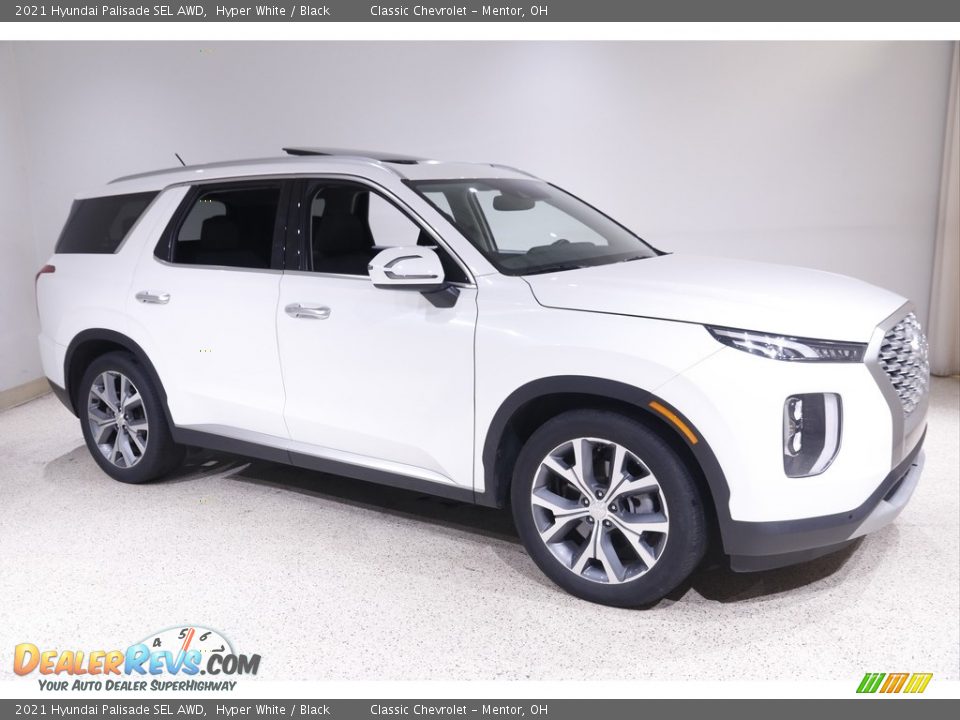 2021 Hyundai Palisade SEL AWD Hyper White / Black Photo #1