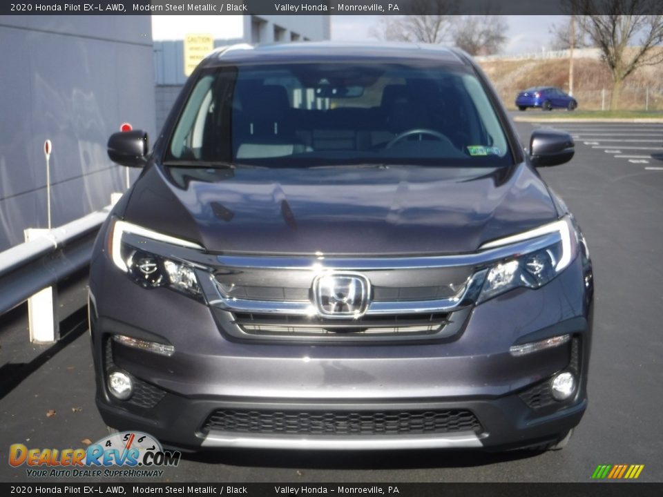 2020 Honda Pilot EX-L AWD Modern Steel Metallic / Black Photo #5