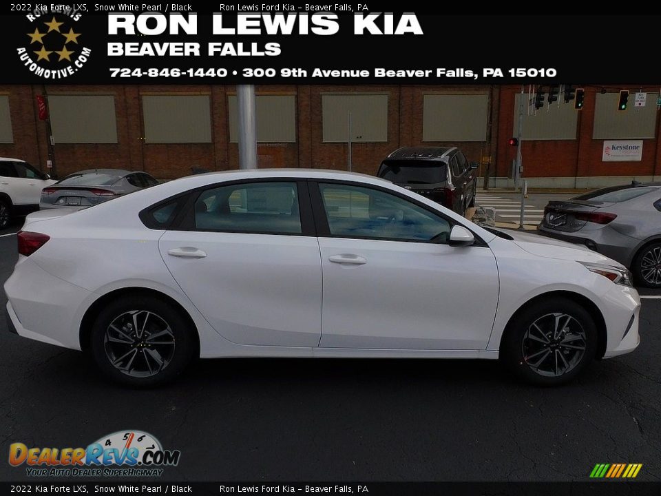 2022 Kia Forte LXS Snow White Pearl / Black Photo #1