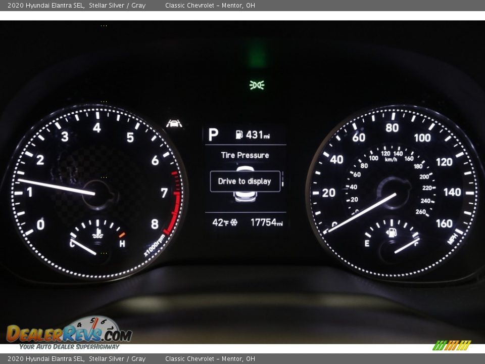 2020 Hyundai Elantra SEL Gauges Photo #8