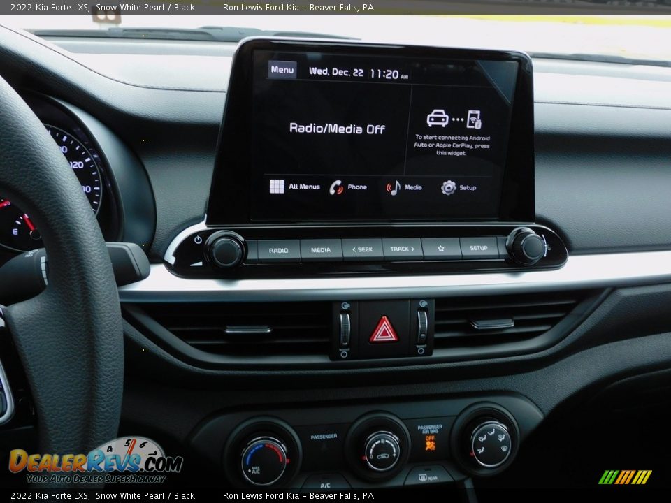 2022 Kia Forte LXS Snow White Pearl / Black Photo #15