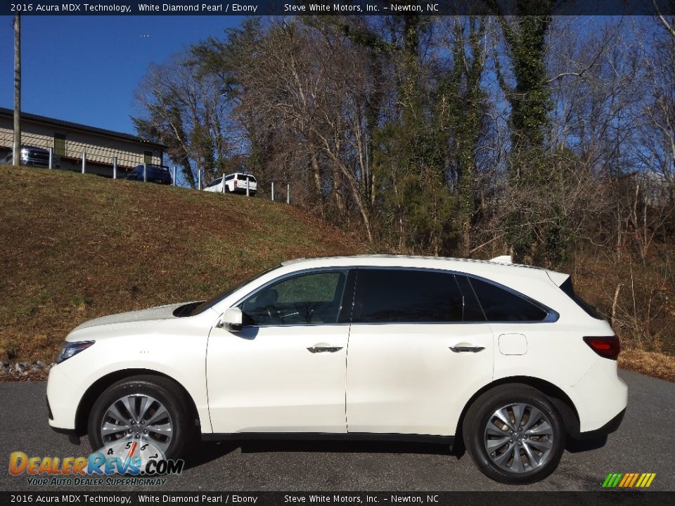 2016 Acura MDX Technology White Diamond Pearl / Ebony Photo #1