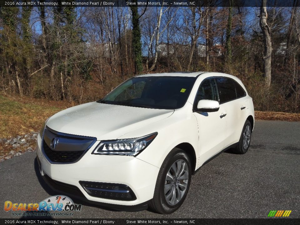 2016 Acura MDX Technology White Diamond Pearl / Ebony Photo #2