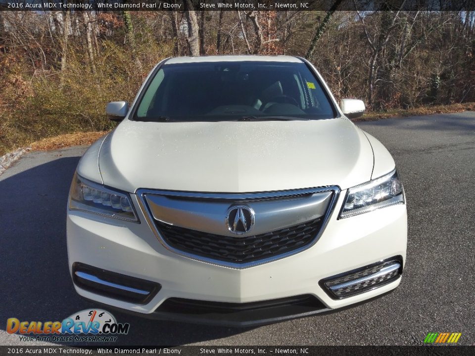 2016 Acura MDX Technology White Diamond Pearl / Ebony Photo #3