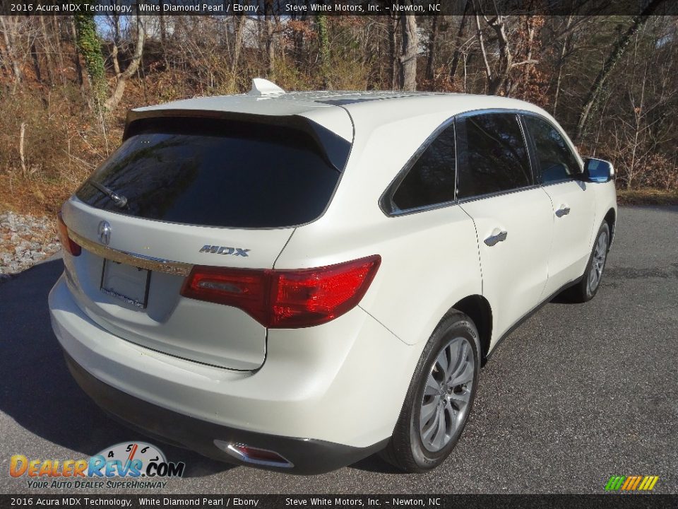 2016 Acura MDX Technology White Diamond Pearl / Ebony Photo #6