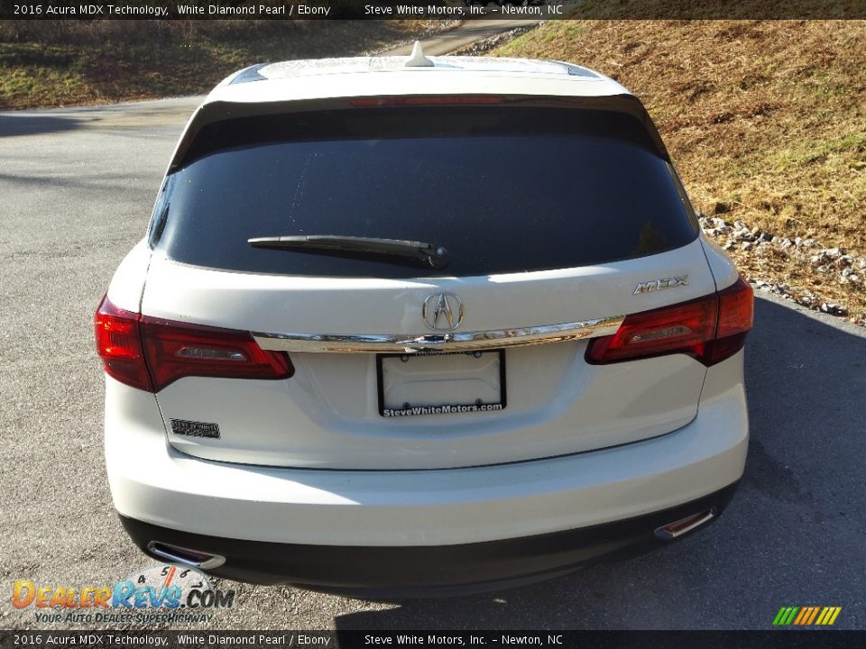 2016 Acura MDX Technology White Diamond Pearl / Ebony Photo #7