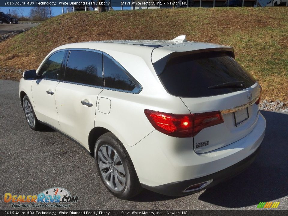 2016 Acura MDX Technology White Diamond Pearl / Ebony Photo #8