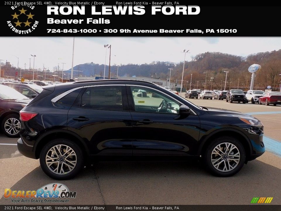2021 Ford Escape SEL 4WD Velocity Blue Metallic / Ebony Photo #1