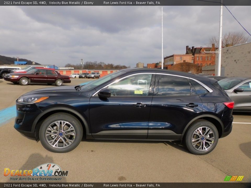 2021 Ford Escape SEL 4WD Velocity Blue Metallic / Ebony Photo #6