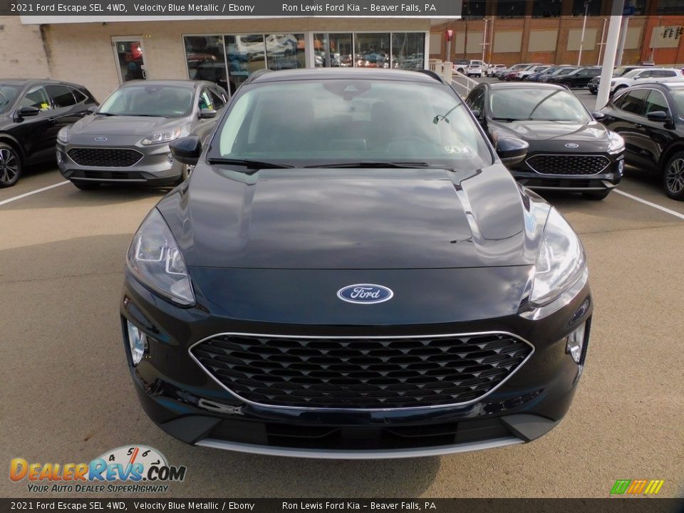 2021 Ford Escape SEL 4WD Velocity Blue Metallic / Ebony Photo #8