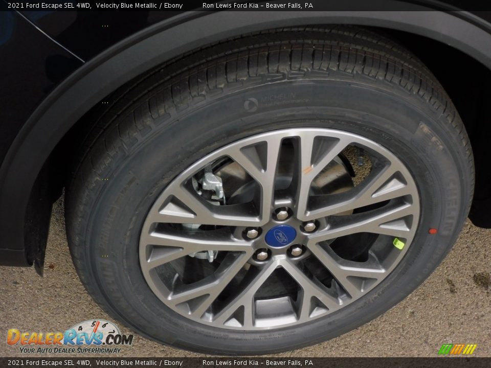2021 Ford Escape SEL 4WD Velocity Blue Metallic / Ebony Photo #10