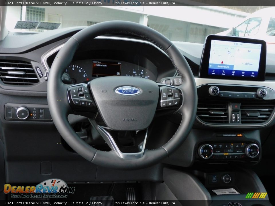 2021 Ford Escape SEL 4WD Velocity Blue Metallic / Ebony Photo #13