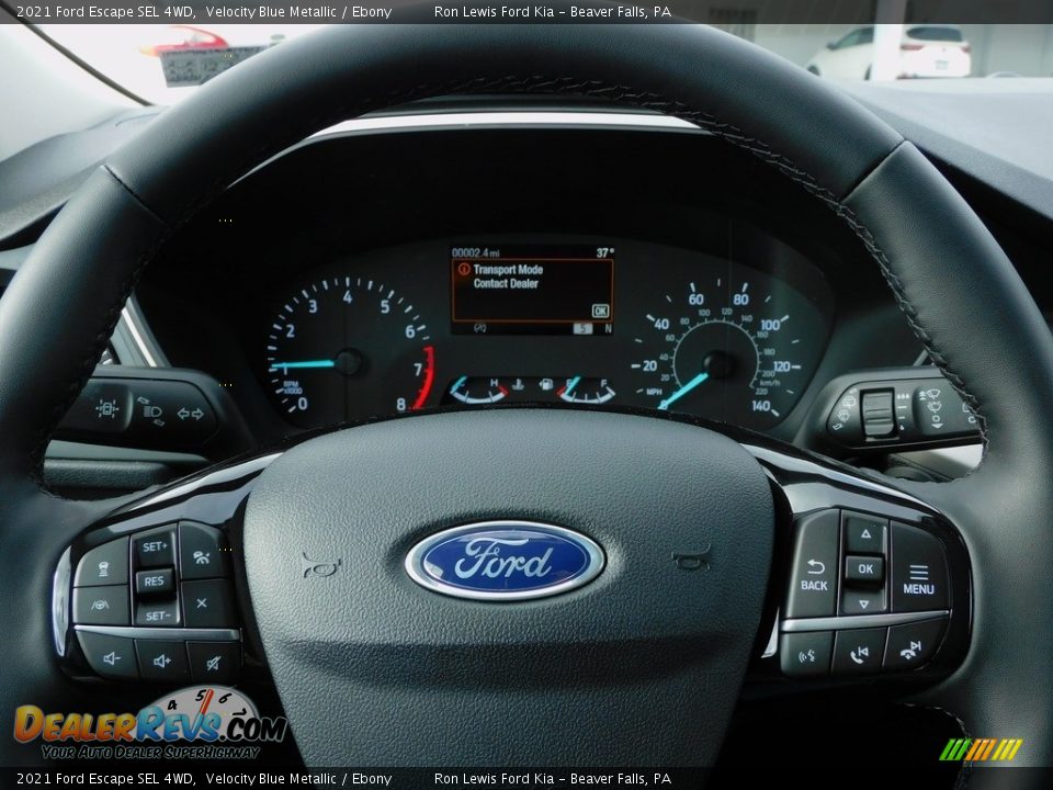 2021 Ford Escape SEL 4WD Velocity Blue Metallic / Ebony Photo #19